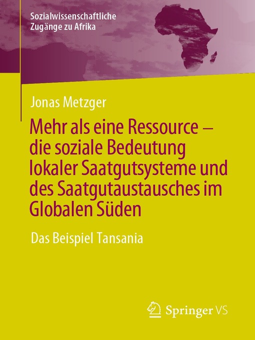 Title details for Mehr als eine Ressource by Jonas Metzger - Wait list